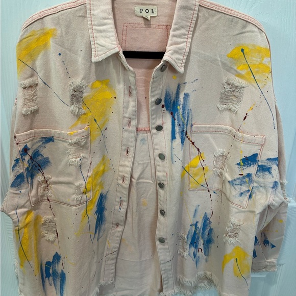 POL Pink Textured Jacket - Picture 7 of 8